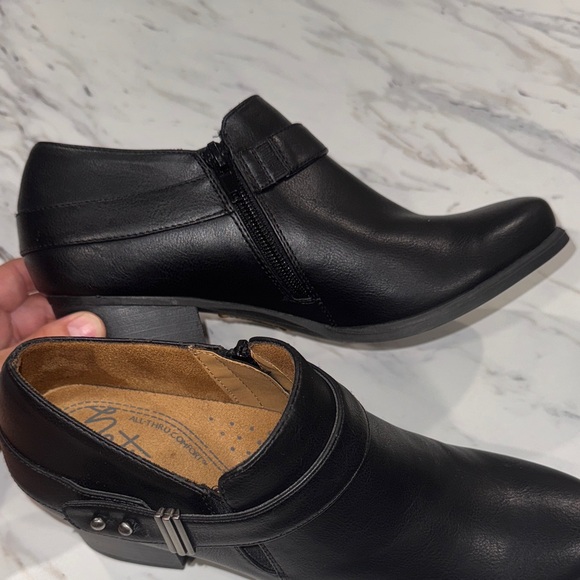 Natural Soul women’s Black Ankle Booties size 8.5 - Picture 6 of 14